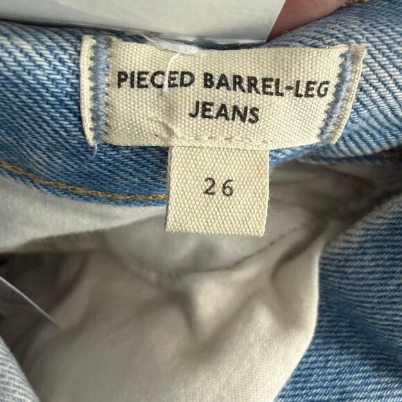 Madewell Pieced Barrel-Leg Jeans Size 26 - Picture 6 of 10